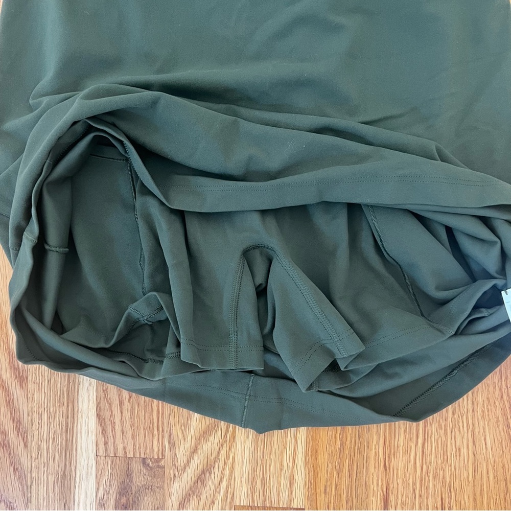 🆕 Athleta Transcend Dress – Aspen Olive – Small Petite – NWT - Picture 5 of 10